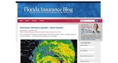 Desktop Screenshot of floridainsuranceblog.com
